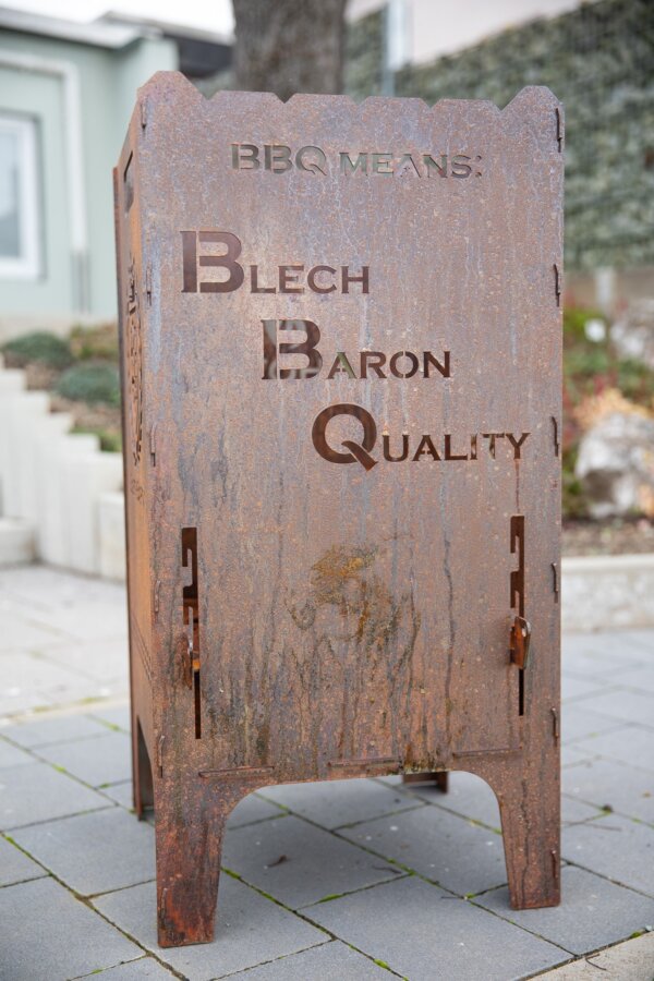 Blechbaron Feuertonne aus Cortenstahl – Bild 6