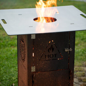 Blechbaron Grillplatte Stahl