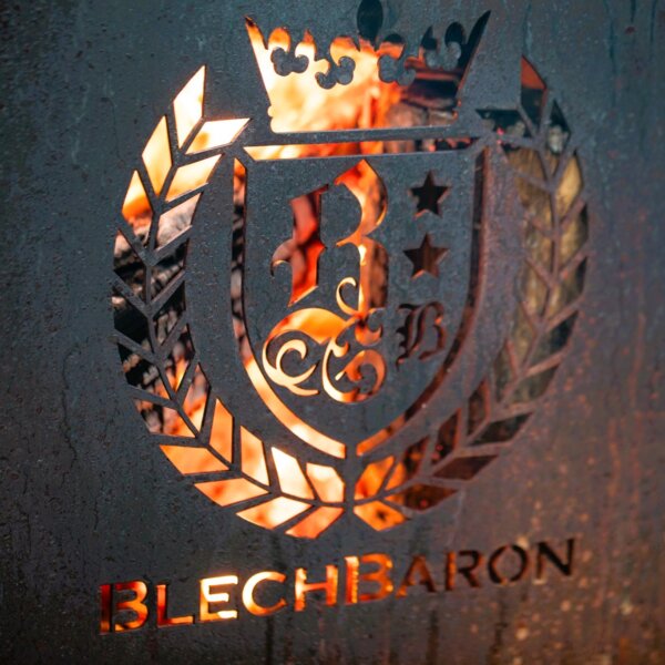 Blechbaron Feuertonne aus Cortenstahl – Bild 4