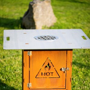 Blechbaron Grillplatte Stahl