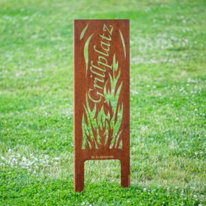 Blechbaron Grillplatz-Stele