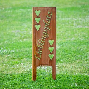Blechbaron Lieblingsplatz-Stele